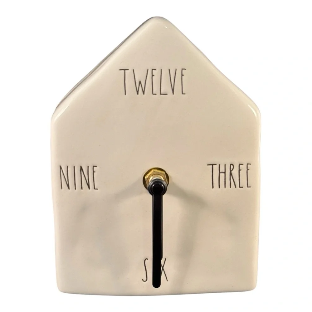 Rae Dunn by Magenta Birdhouse Clock Ceramic Birdhouse Clock 2019